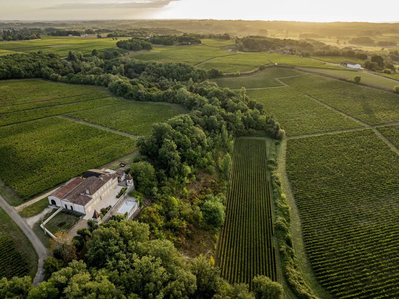 Vue aérienne du domaine